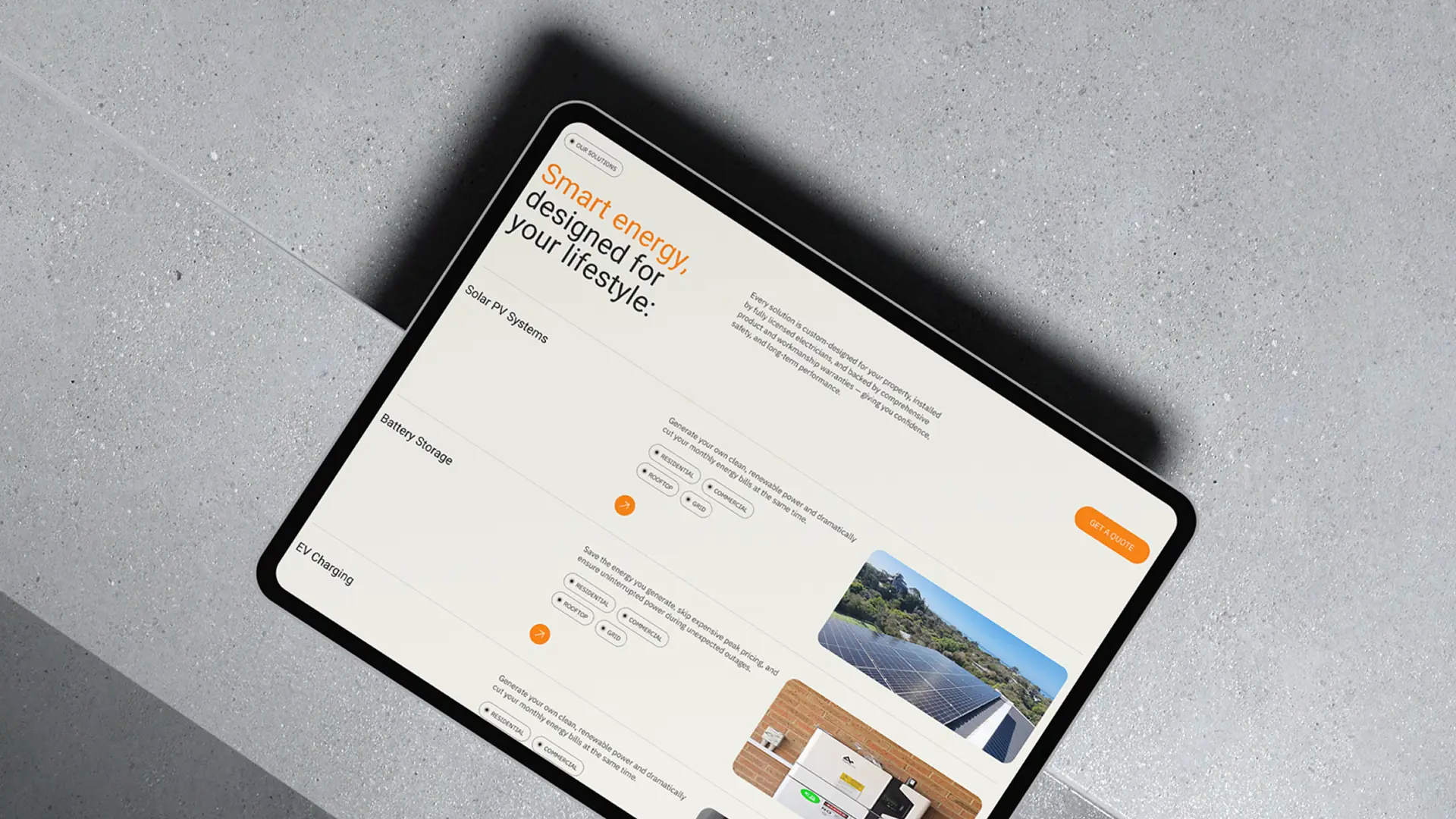 Jenergy website mockup 3