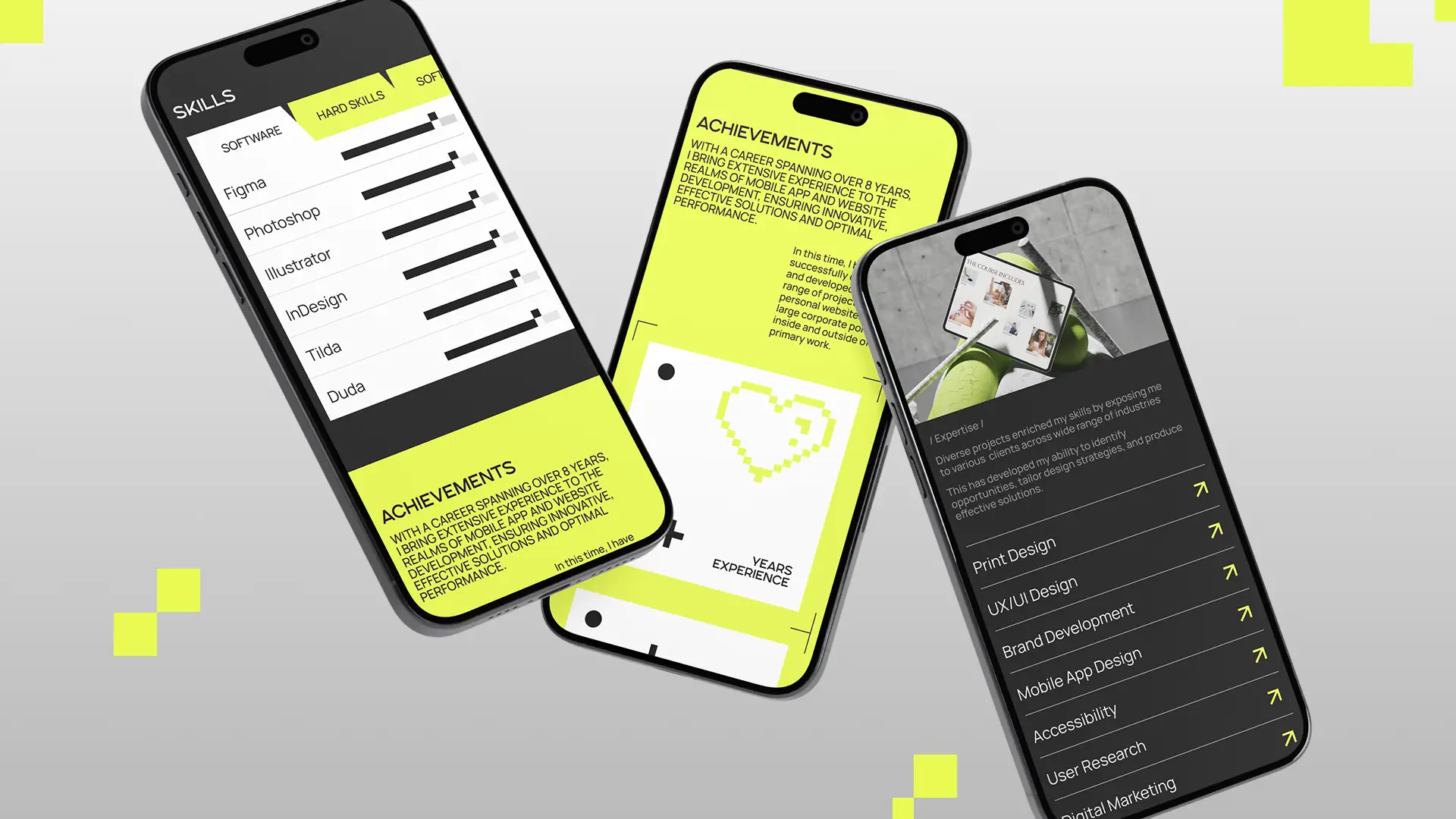 Nasedkin Portfolio website mockup 4